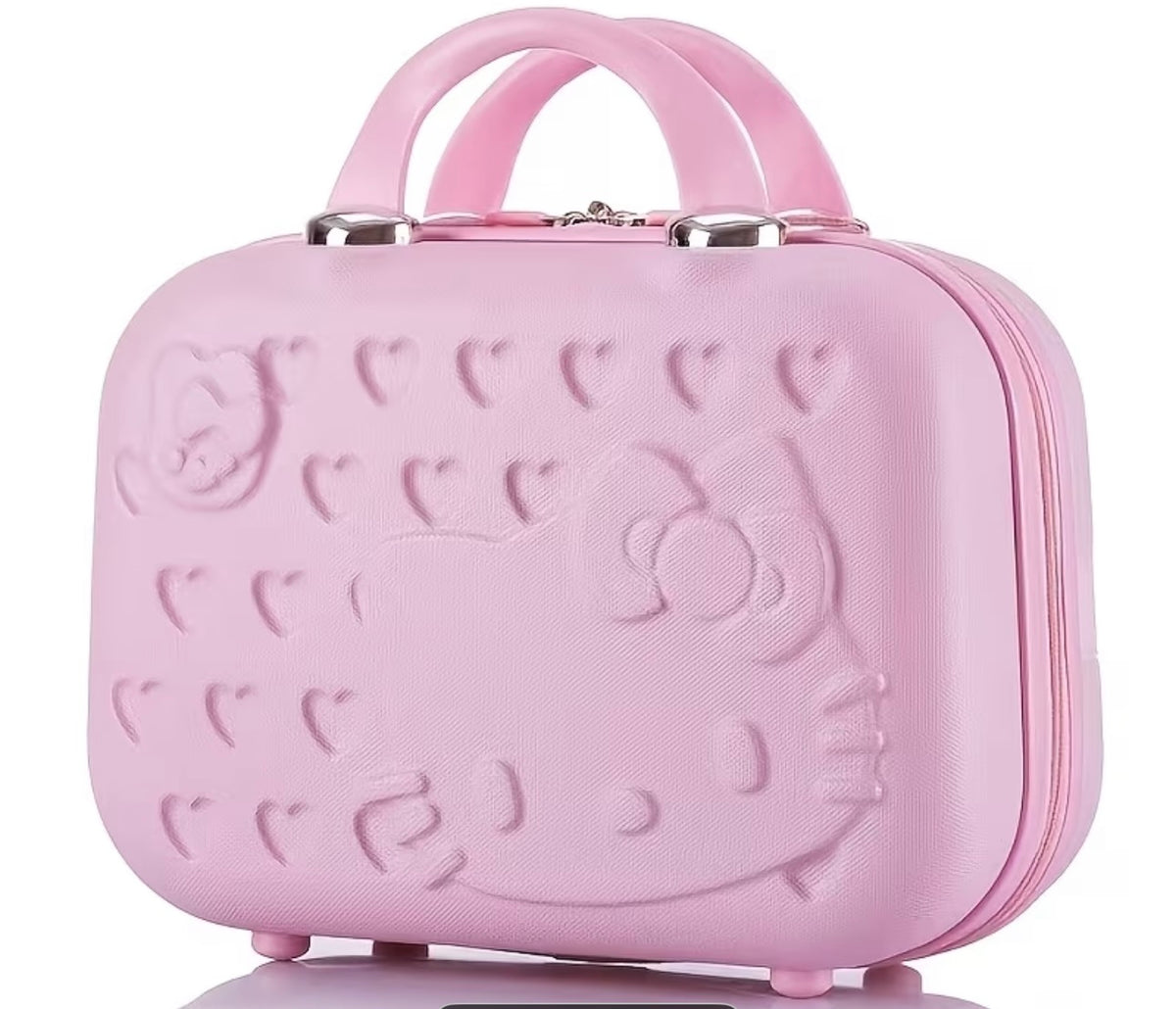 Luggage case filled with goodies